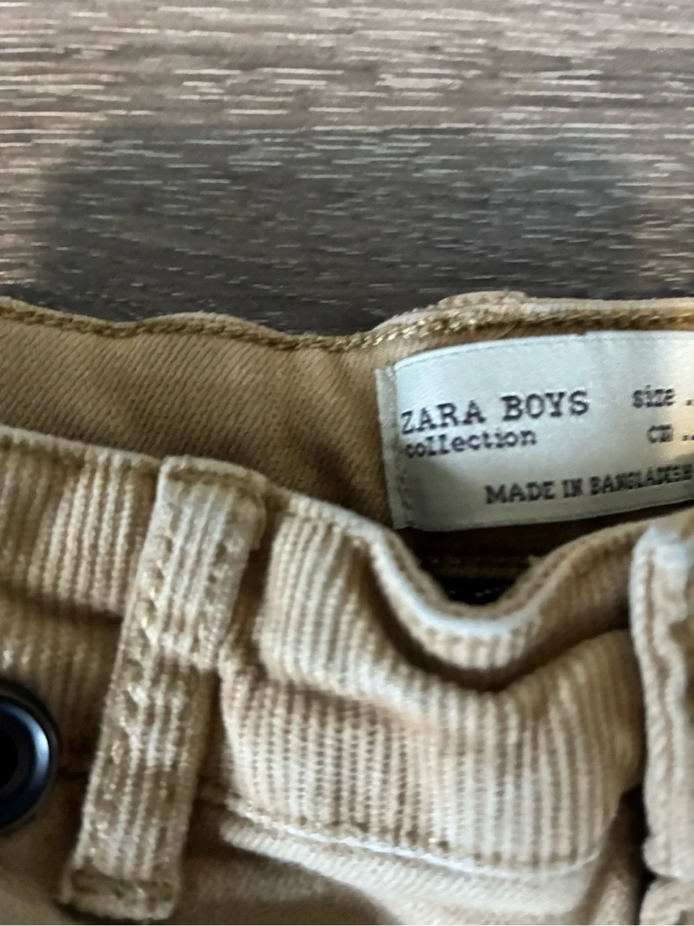 Zara Boys Tan Slim-Fit Pants